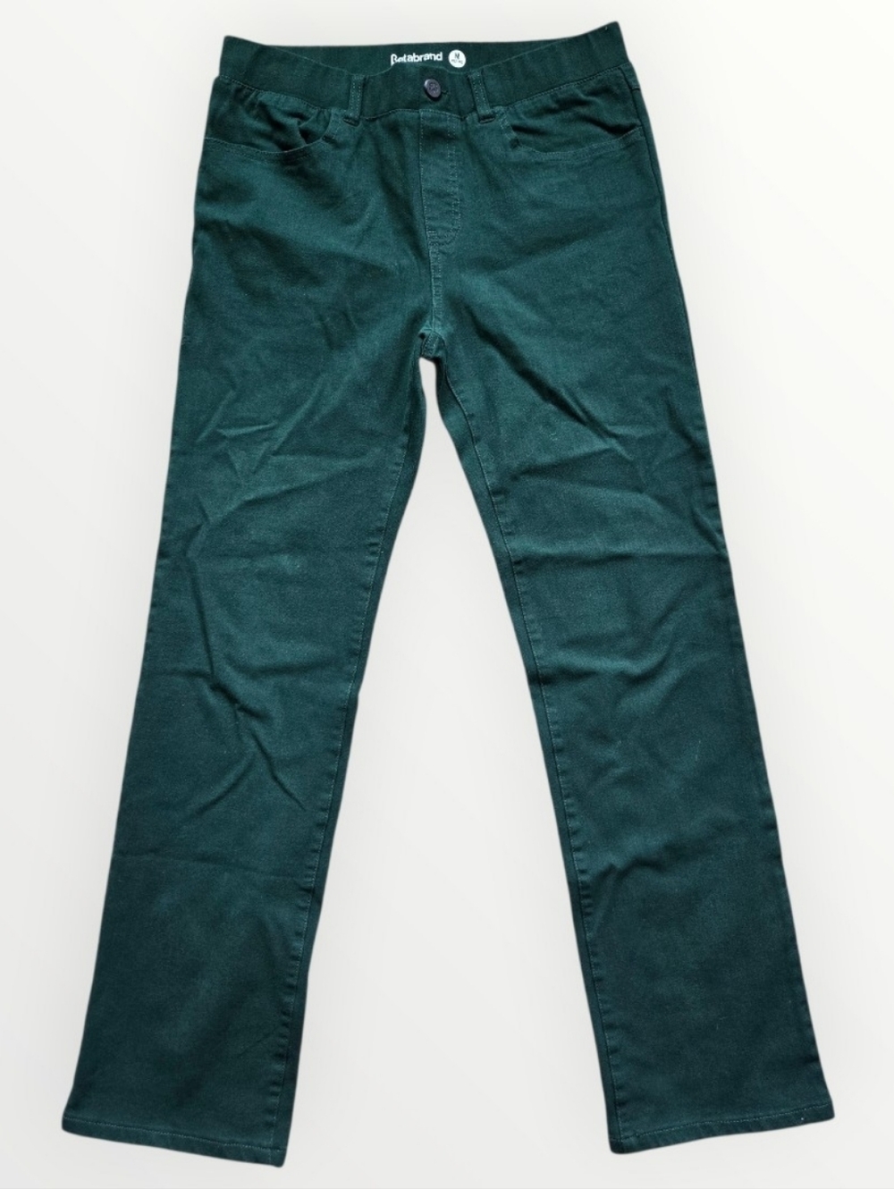 Betabrand Forest Green Mid-Rise Pants. Size: M (Petite)